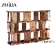 Living Room Solid Wood Walnut Color Bookshelf