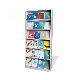  Metal Library Bookshelf Magazine Rack Steel Library Single Side Bookcases Shelves