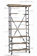 Grey Iron Metal Crossed Magazine Newspaper Display Shelf