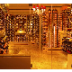  Hotel Luxury Stainless Steel Glass Wine Storage Cabinet Thermoelectric Wine Cabinet