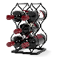  Hot Sales Cheap 5bottles Wine Bottle Holder Storage Racks Metal Champagne Holder Organizer with Modern Design