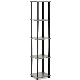 5 Tiers Manufacture Adjustable Corner Wooden Shelf Bookcase manufacturer