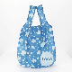  Custom Print Blue Foldable RPET Polyester Shopping Reusable Vest Bag
