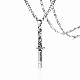  European and American Style Wholesale Fashion Accessories Men′s Long Stainless Steel Knife Pendant Pendant Gift for Boys