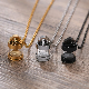  Stainless Steel Ashes Urn Keepsake Glass Bottle Statement Memorial Loved Ones Pendant Necklace Jewelry Gift for Women Men