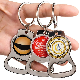  High Quality Multifunctional Stainless Steel Custom Printed Logo Metal Keyring Personalized Beer Bottle Opener Keychain Gift