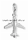  Travelling Theme Jewelry Stainless Steel Plane Charm Memorial Gift