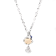 New Fancy fashion 316L Stainless Steel with Wood Necklace Woman Gift