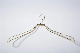  Anti-Wrinkle Color Gold and Silver Wire Clothing Clothes Hangers in Thick Double Wire Metal Mail-Free Non-Slip Hangers
