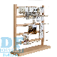  Jewelry Display Counter Retail Display Racks Earrings Jewelry Store Display Rack for Earring Necklace Wooden Desktop Earring Holder Stand with Hooks