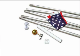  Aluminum Foadable Flag Pole Adjust Flag Pole Extension Pole Sectional Flag Pole