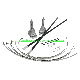Stainless Steel Street Light Pole Advertising Flag Holder Kit