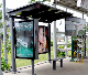  Waiting for Shed Bus Stop Metal Frame Shelter LED Display Advertising