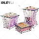  Unique Royal Dessert Cupcake Display Rack Party Wedding Events Nice Beauty LED Metal Stainless Steel Food Catering Buffet Decoration Display and Riser