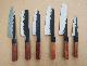  Hand Forged Hammered Pattern Knife/Janpanese Style kitchen Knife Set with Rosewood Handle (SE-6522)