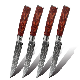 Hip-Home Damascus Pattern 4PCS Steak Knives Set Cuchillo Kitchen Knife