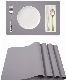 Silicone Baking Mat, Food Grade Non Slip Counter Mat, Heat Resistant Grey Washable Baking Mat, Easy Clean Placemats for Kitchen, Baby Kids
