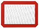  Heat Resistant Oven Safe Mat, Non-Stick Silicone Baking Pad, Baking Liner Mat 30X21cm Esg17250