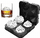 BPA Free 2.5inch 3D Rose Diamond Ice Cube Silicone Mold Tray