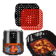  Kitchen Appliance Utensils Square Round Gadgets Air Fryer Silicone Baking Mat Table Insulating Mat Silicone Molds