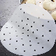  9 Inches Set of 100 Food Grade Paper Perforated Air Fryer Liners Premium Parchment Steaming Round/ Square