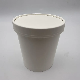 Disposable Takeway White 16 Oz Paper Soup Cup with Lids