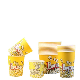  Paper Material and Bowl Type Popcorn Printed Bucket Popcorn