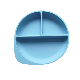  Baby Feeding Supplies Baby Product Silicone Bowl Baby Plate Silicone Dish Silicone Divided Plates with Suction