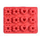  Home Restaurant Silicone Non-Stick 9 Cavity Donut Baking Pan for Cupcake Cake Biscuit Baking Tray Mold