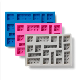  Custom Logo Iconic Ice Cube Tray Silicone Brick Mold