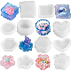  Silicone Resin Jewelry Storage Molds Epoxy Box Mold with Lids for Craft Concrete Candle Jar Holder DIY