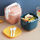 Hot Sell 2-Layers Salad Container Leakproof Box Microwavable Food Box