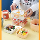  Cute for Kids School Bento Lunch Box Food Storage Container with Cutlery