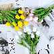 Tulip Fake Artificial Flower Home Decoration PU Feel Wedding Hand Bouquet