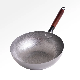 General Purpose Household Hand-Made Flat Bottom Uncoated Iron Frying Pan manufacturer