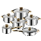  12PCS Pots and Pans Set Nonstick Cookware with Glass Lid