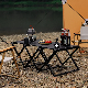  Outdoor Multi-Functional Aluminum Alloy Foldable Ultra-Light Camping Table Storage Rack