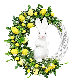 Household Decoration Door Hanging Easter Egg Bunny Rattan Simulation Wreath manufacturer