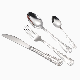  Silver Stainless Steel 4-Piece Dinner Knives Spoons Set Flateware Dinner Set
