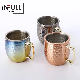  60ml Stainless Steel Mini Colorful Hammered Copper Drum Cup Wine Glass