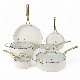  Premium Nonstick PFA-Free Ceramic-Interior Gauge Enamel Aluminum Pots and Pans Cookware Set
