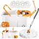  Floor Stainless Steel Mop Handle Bucket Cleaning System Spin Mop