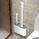 New Silicone Toilet Cleaning Household No-Dead-Ends Bathroom Wall-Mounted Washable Brush Set
