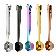  Food Grade 2 In1 Tea Coffee Scoop Stainless Steel Coffee Measuring Spoon with Bag Clip Measuring Tools