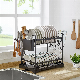 Metal Kitchen Shelf Storage Two Tier Dish Rack Dish Drying Counter Storage manufacturer