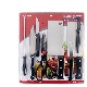  Wholesale 4 8 PCS Multifunctional Stainless Steel Black Handle Scissors Kitchen Knife Set