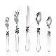 Luxury Eco-Friendly Portable Cutlery Set, Acrylic Handle Bulk Flatware