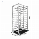  Easy to Install Detachable Stainless Steel Kitchen Food Bread Trolley Bakery Tray Baking Pan Rack Trolley Baking Cooling Rack Trolley