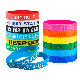  OEM Custom Silicone Rubber Embossed Debossed Printed Logo Wristband for Events