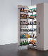  Cabinet Storage Rack 6 Tier Tall Pull-out Tandem Pantry Unit Kitchen Black Oval Wire Basket A661m4